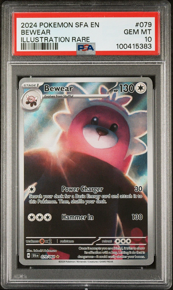 2024 Pokemon Sfa En-shrouded Fable 079 Bewear Illustration Rare PSA