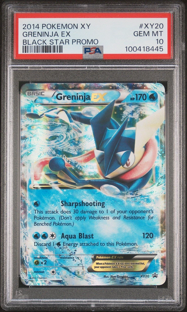 2014 Pokemon Xy Black Star Promo Xy20 Greninja Ex PSA