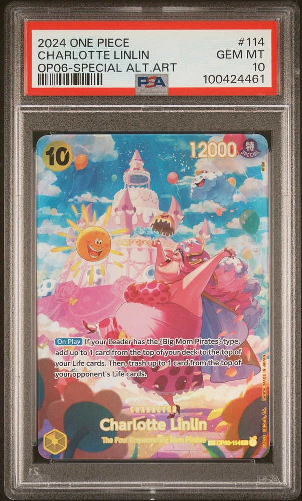 2024 One Piece Wings Of The Captain 114 Charlotte Linlin Special Alternate Art PSA 10