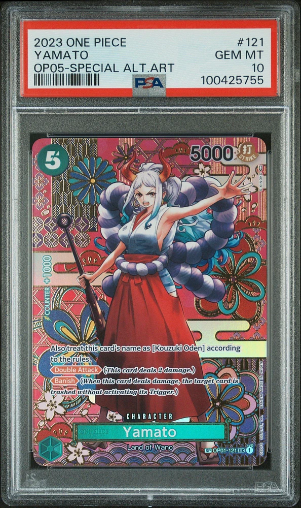2023 One Piece Awakening Of The New Era 121 Yamato Special Alternate Art PSA 10