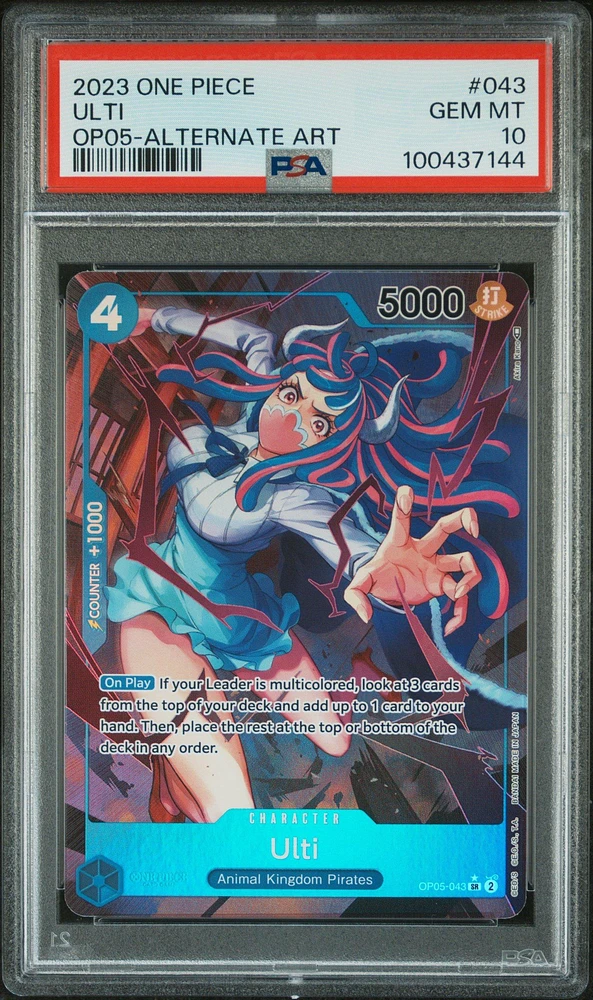 2023 One Piece Awakening Of The New Era 043 Ulti Alternate Art PSA 10