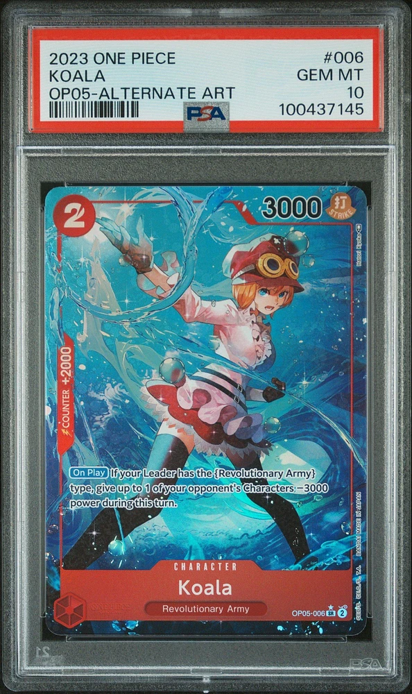 2023 One Piece Op05-awakening Of The New Era 006 Koala Alternate Art PSA 10