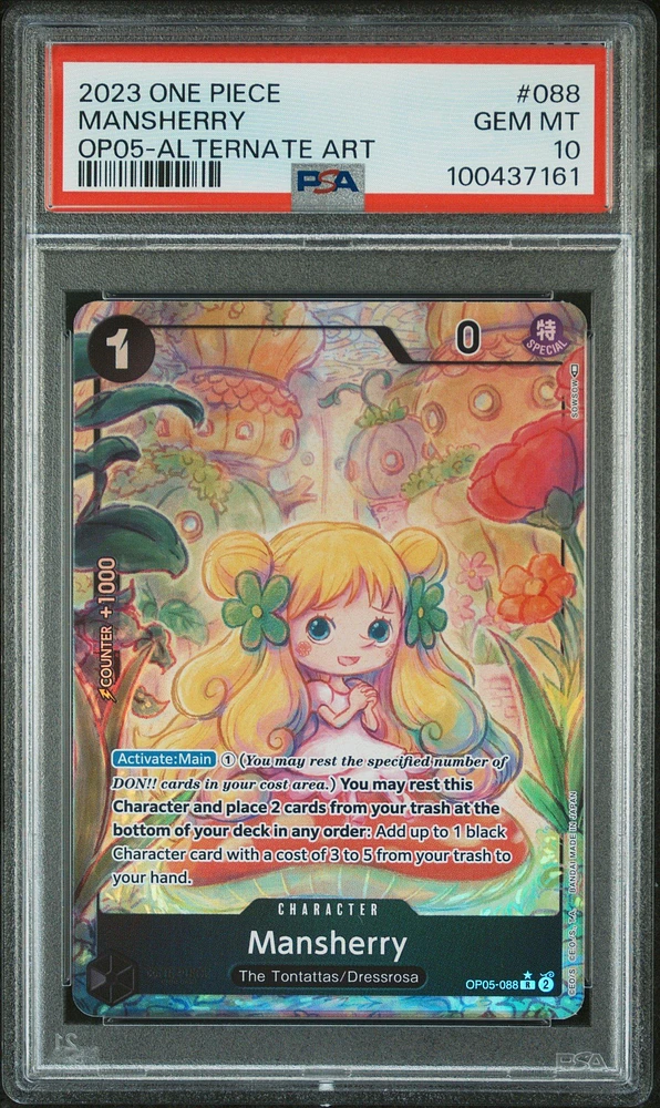 2023 One Piece Awakening Of The New Era 088 Mansherry Alternate Art PSA 10