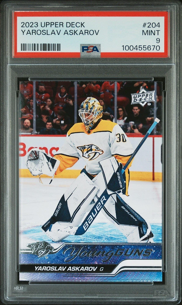 2023 Upper Deck 204 Yaroslav Askarov PSA 9