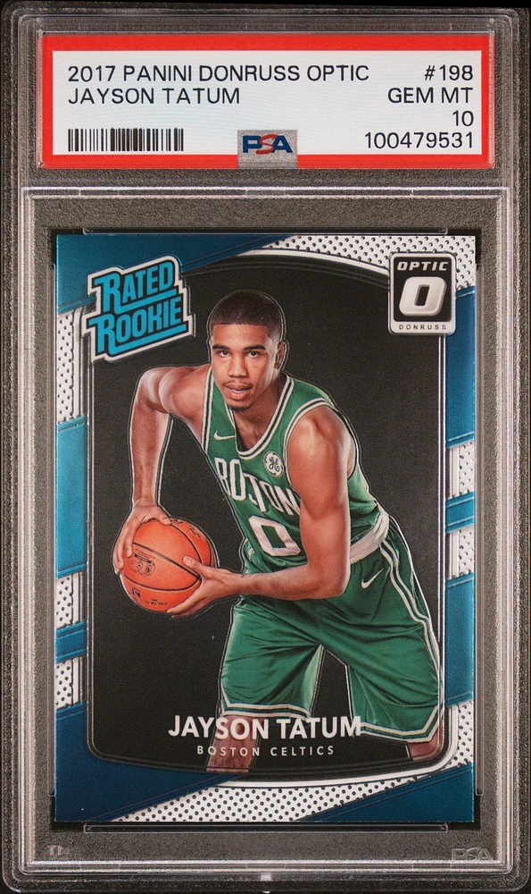 2017 Panini Donruss Optic 198 Jayson Tatum PSA