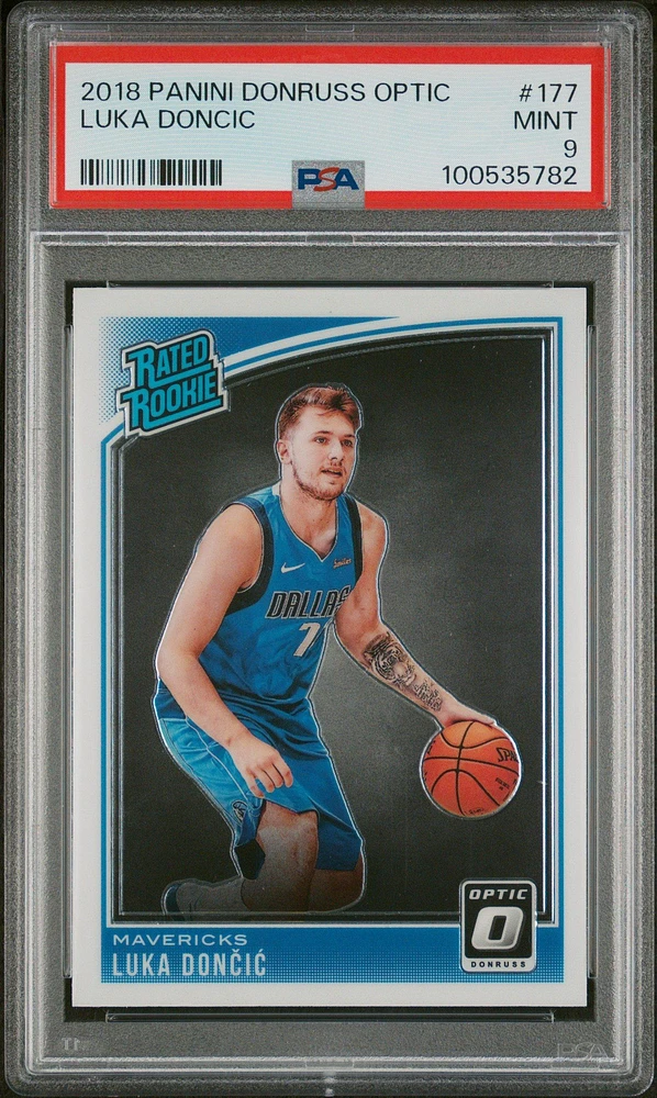 2018 Panini Donruss Optic 177 Luka Doncic PSA
