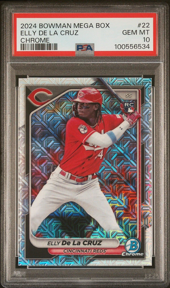 Bowman Mega Box Chrome Elly De La Cruz PSA