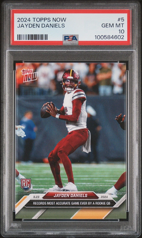 2024 Topps Now Jayden Daniels PSA 10