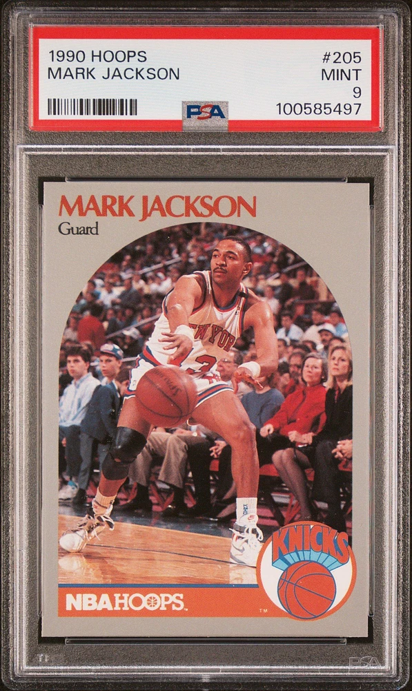 1990 Hoops 205 Mark Jackson PSA