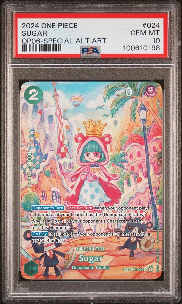 2024 One Piece Wings Of The Captain 024 Sugar Special Alternate Art PSA 10