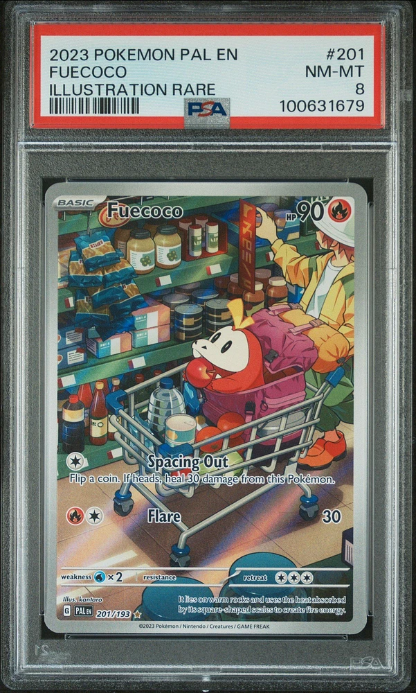 2023 Pokemon Pal En-paldea Evolved 201 Fuecoco Illustration Rare PSA
