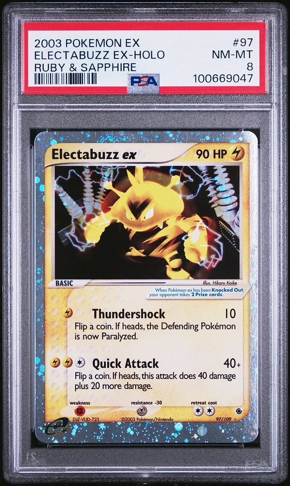 2003 Pokemon Ex Ruby & Sapphire 97 Electabuzz Ex-holo PSA
