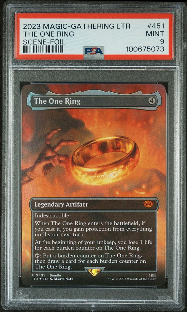 2023 Magic The Gathering Tales Of Middle-earth 451 The One Ring Scene-foil PSA