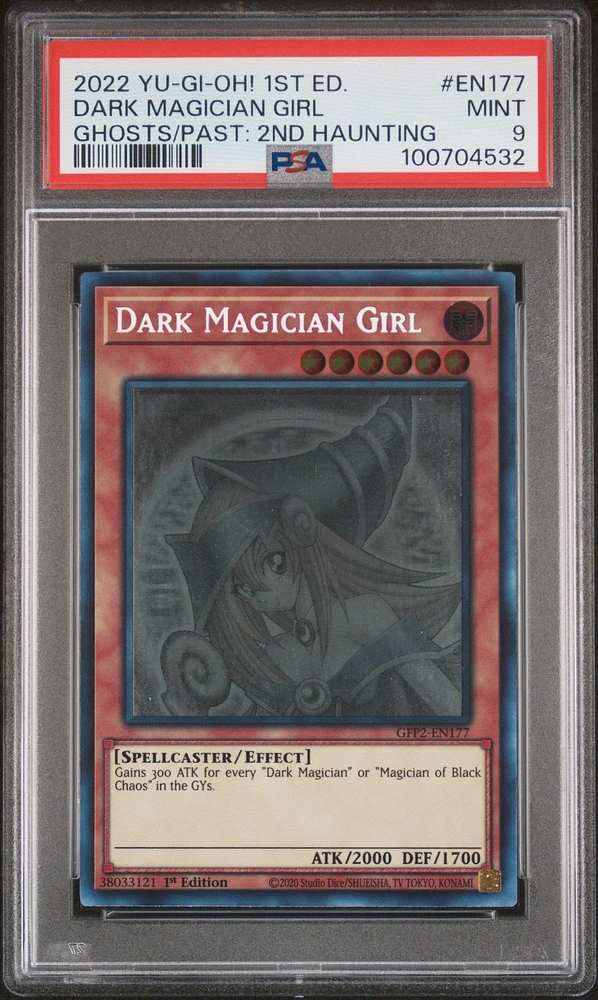 2022 Yu-gi-oh! Gfp2-ghosts From The Past: The 2nd Haunting En177 Dark Magician Girl 1st Edition PSA