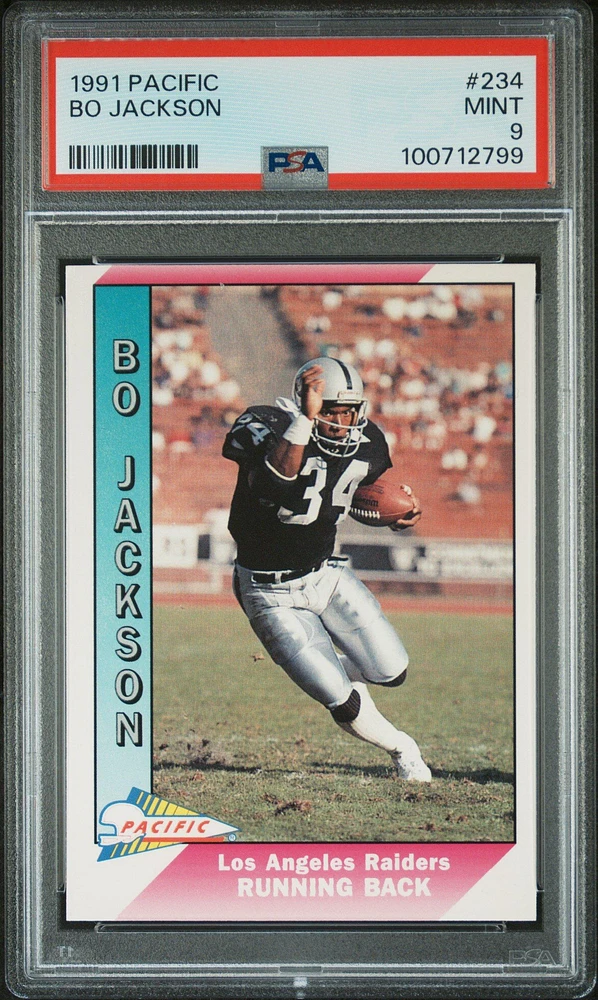 1991 Pacific 234 Bo Jackson PSA 9