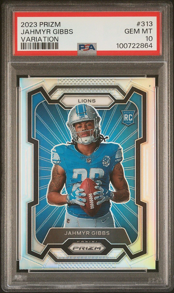 2023 Panini Prizm 313 Jahmyr Gibbs Variation PSA 10