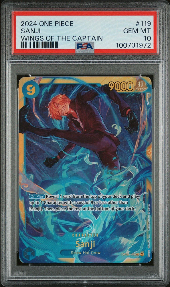 2024 One Piece Wings Of The Captain 119 Sanji PSA 10