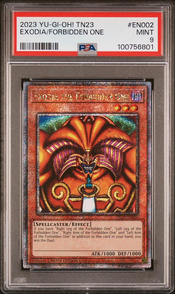 2023 Yu-gi-oh! Tn23-25th Anniversary Tin: Dueling Heroes En002 Exodia The Forbidden One PSA