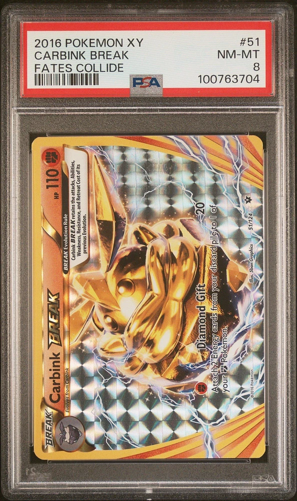 2016 Pokemon Xy Fates Collide 51 Carbink Break PSA