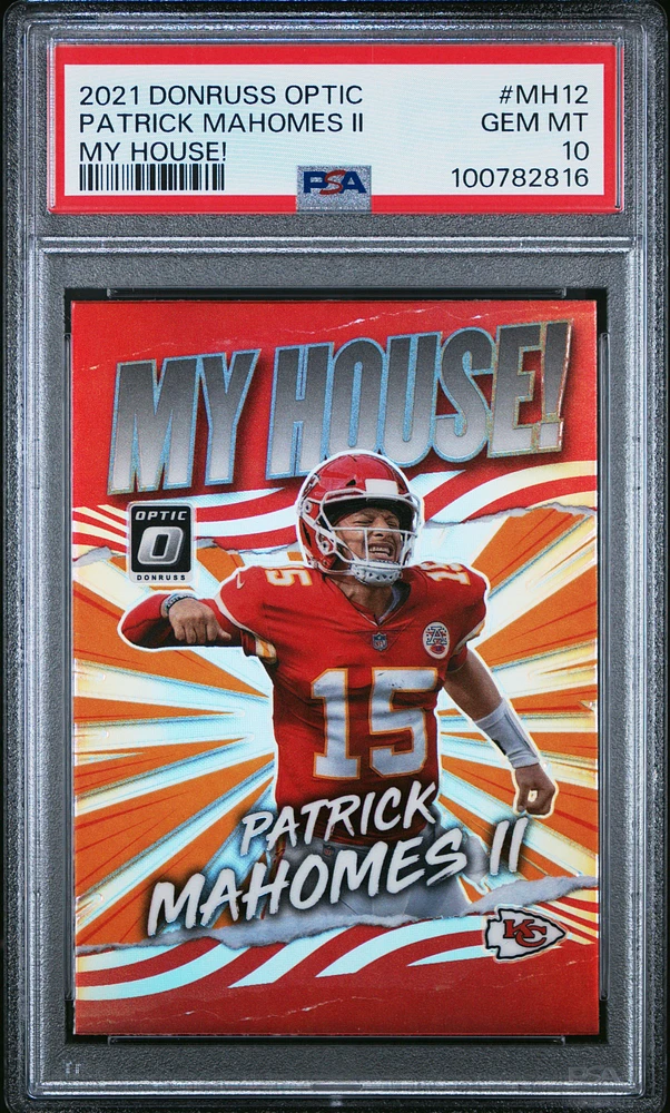 2021 Panini Donruss Optic My House! Mh12 Patrick Mahomes Ii PSA 10