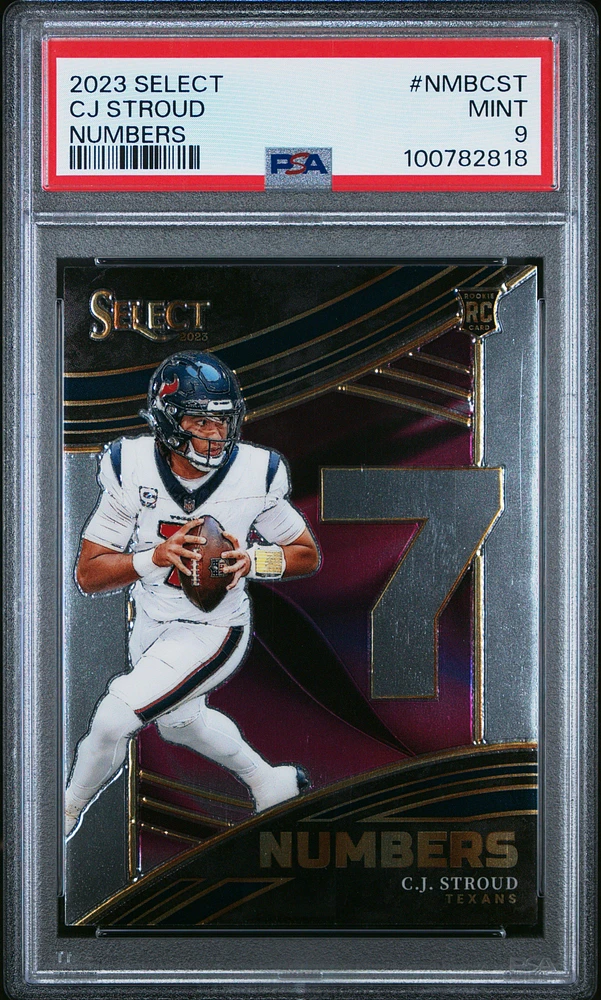 2023 Panini Select Select Numbers Nmbcst Cj Stroud PSA 9