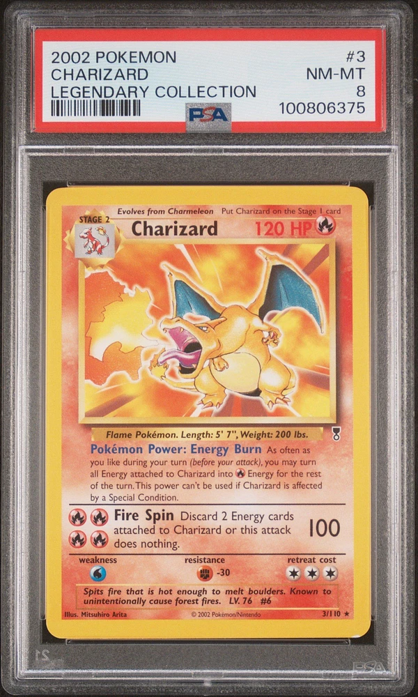 2002 Pokemon Legendary Collection 3 Charizard PSA