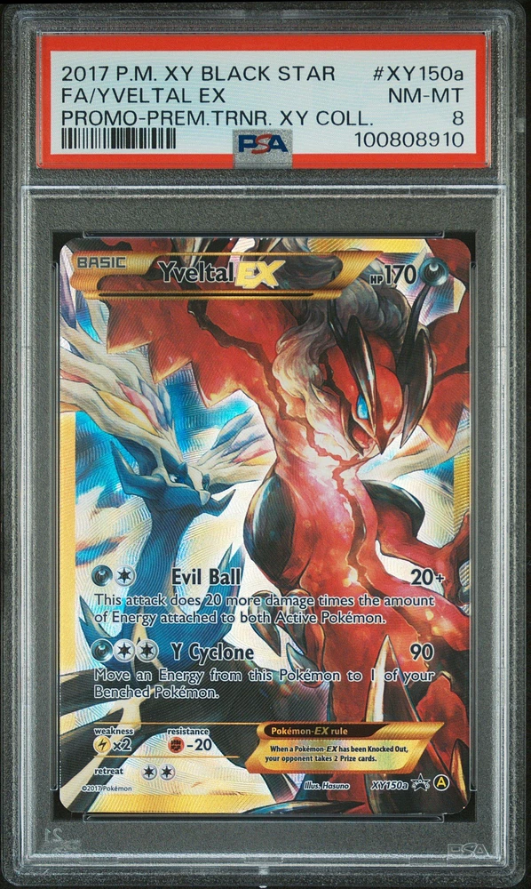 2017 Pokemon Xy Black Star Promo Xy150a Full Art/yveltal Ex Premium Trainer Xy Collection PSA