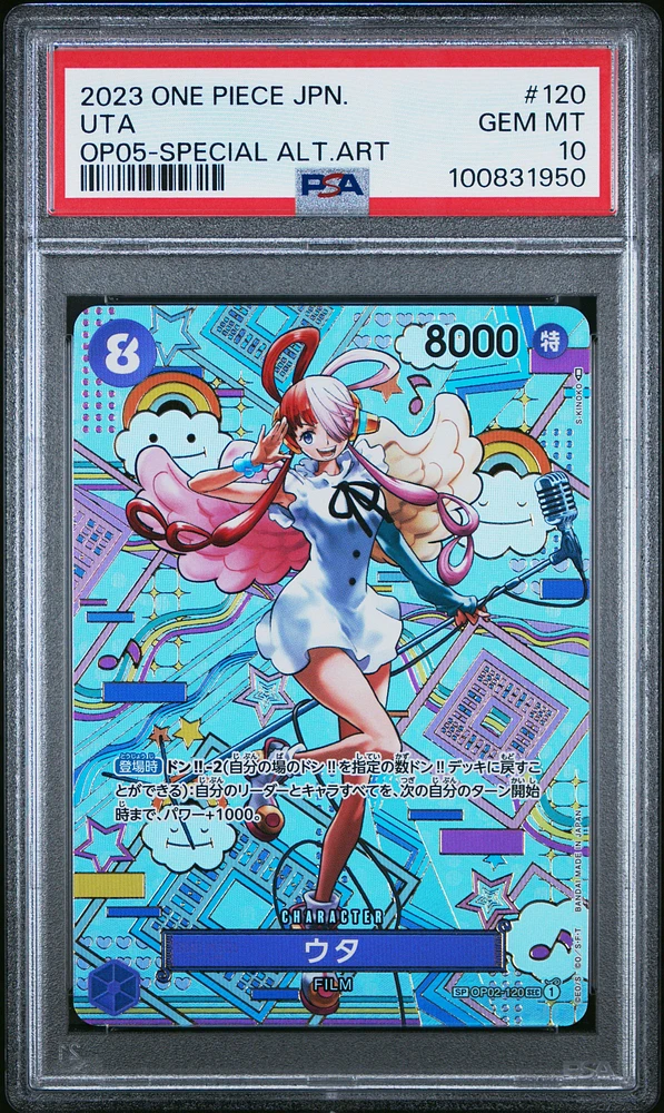 2023 One Piece Japanese Awakening Of The New Era 120 Uta Special Alternate Art PSA 10