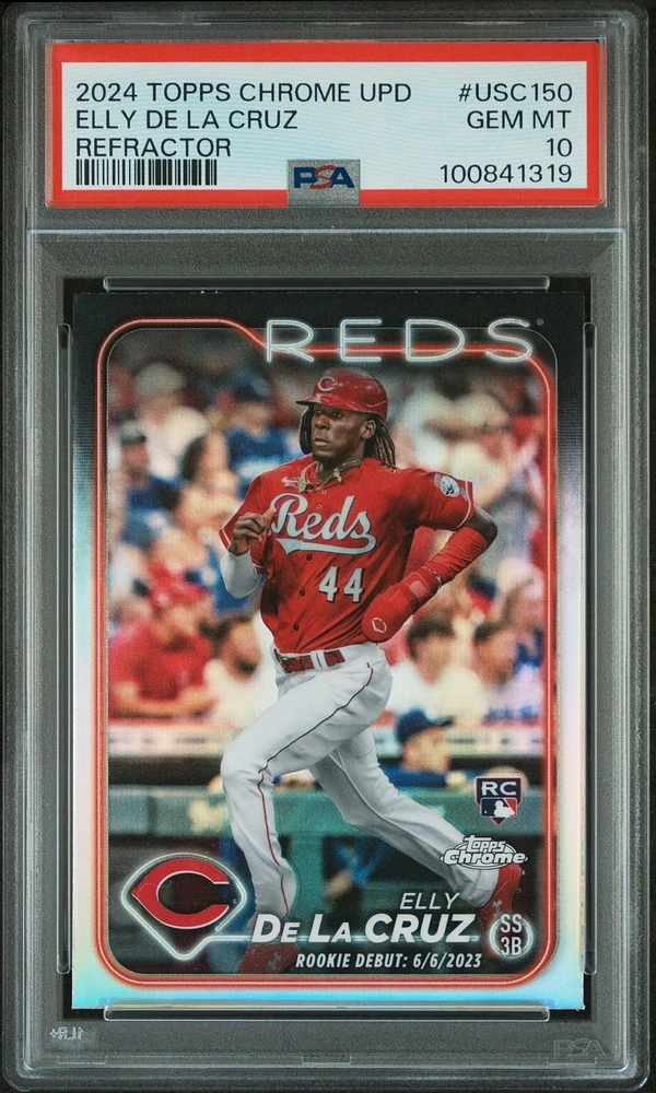 2024 Topps Chrome Update Usc150 Elly De La Cruz Refractor PSA 10