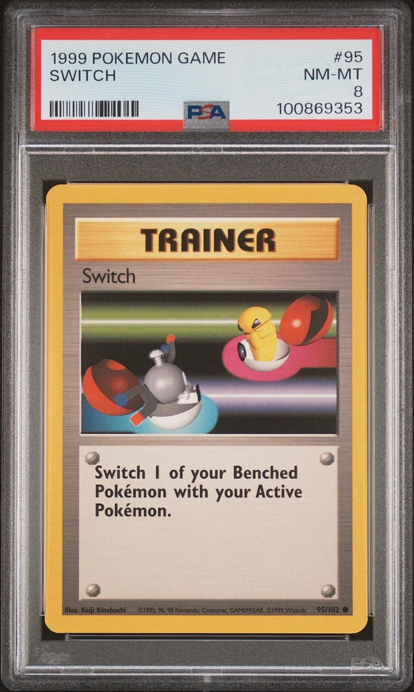 1999 Pokemon Game 95 Switch PSA