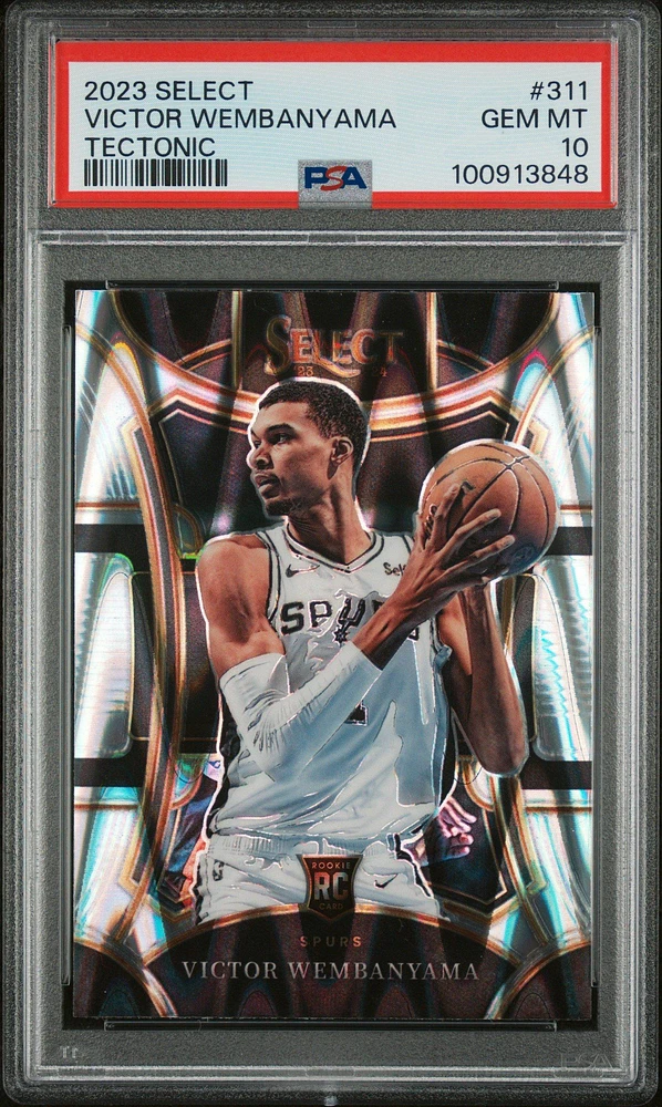 2023 Panini Select 311 Victor Wembanyama Tectonic PSA 10