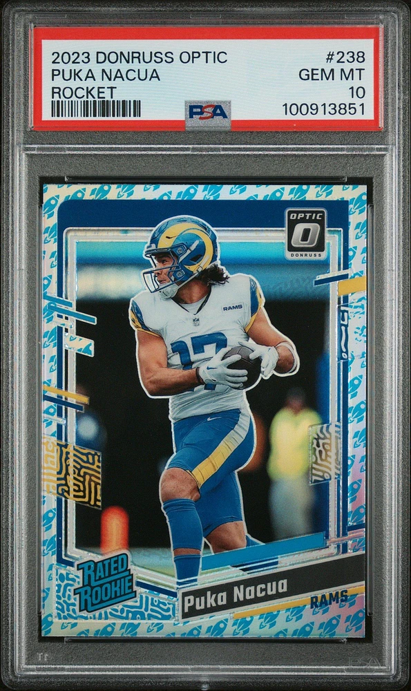 2023 Panini Donruss Optic 238 Puka Nacua Rocket PSA 10