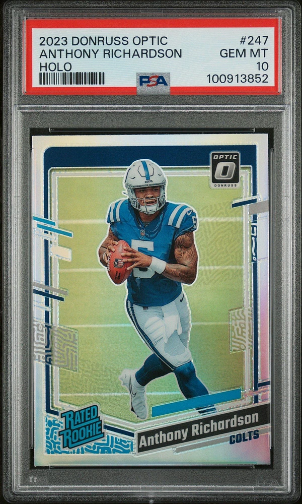 2023 Panini Donruss Optic 247 Anthony Richardson Holo PSA