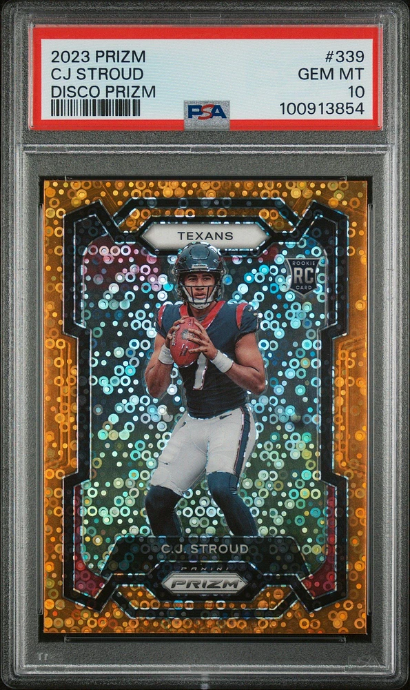 2023 Panini Prizm 339 Cj Stroud Disco Prizm PSA