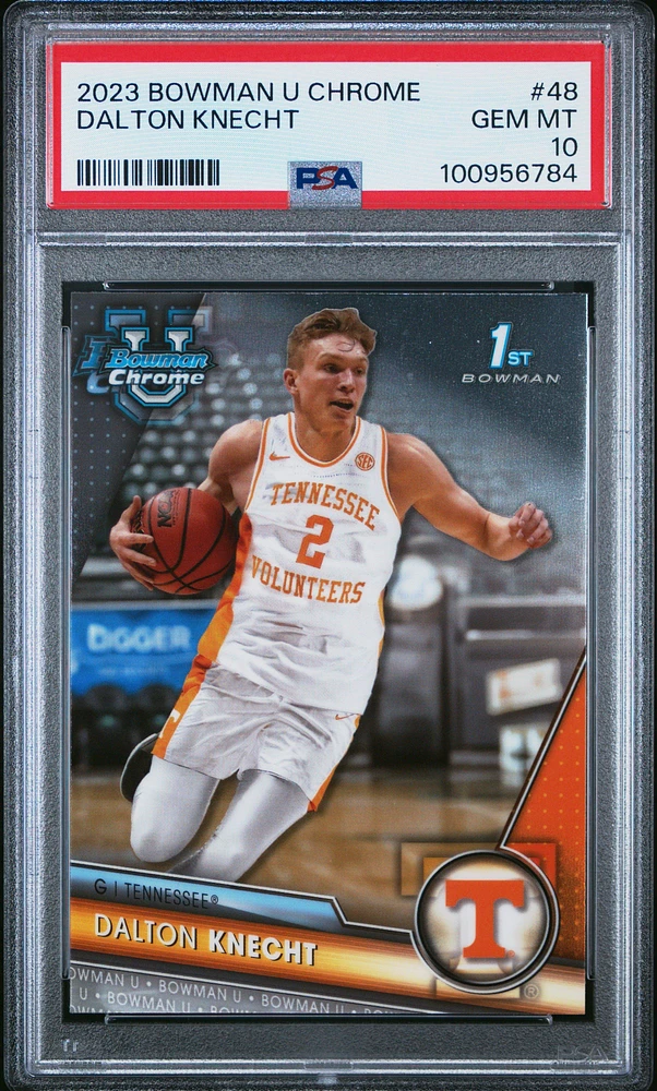 2023 Bowman University Chrome 48 Dalton Knecht PSA 10