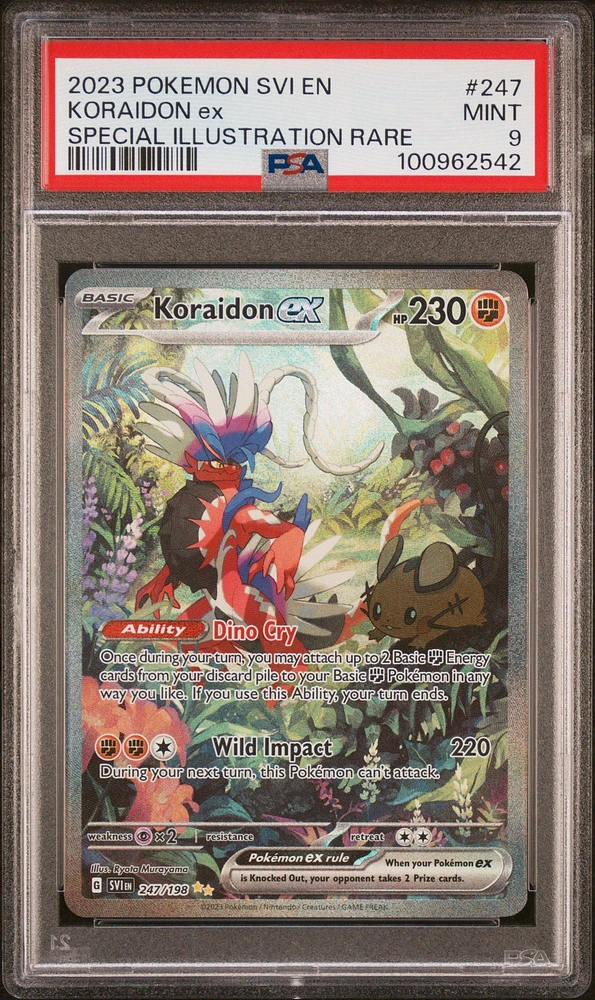 2023 Pokemon Svi En-scarlet & Violet 247 Koraidon Ex Special Illustration Rare PSA