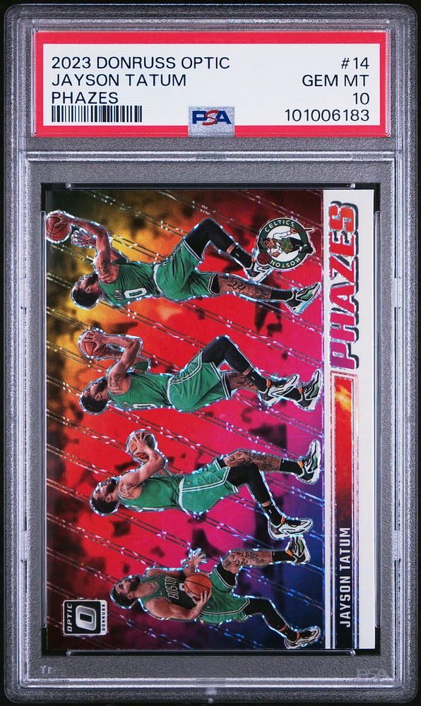 2023 Panini Donruss Optic Phazes 14 Jayson Tatum PSA 10