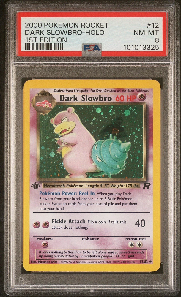 2000 Pokemon Rocket 12 Dark Slowbro-holo 1st Edition PSA