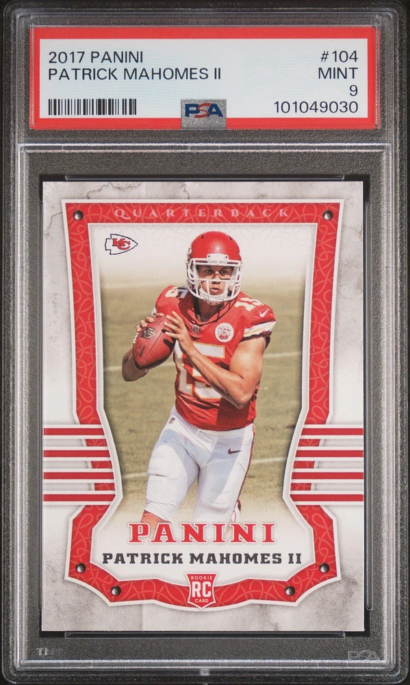 2017 Panini 104 Patrick Mahomes Ii PSA