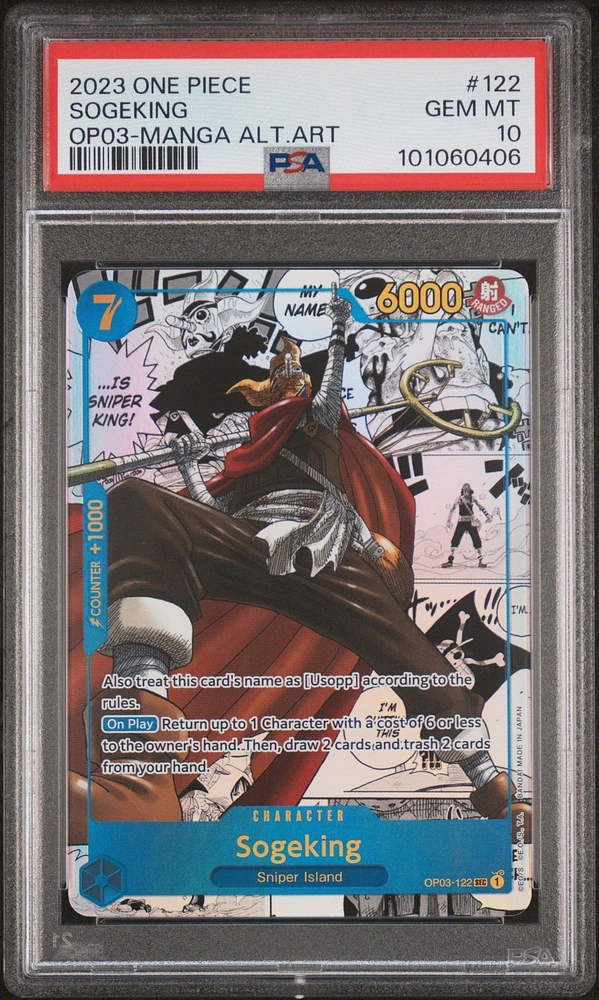 2023 One Piece Pillars Of Strength 122 Sogeking Manga Alternate Art PSA