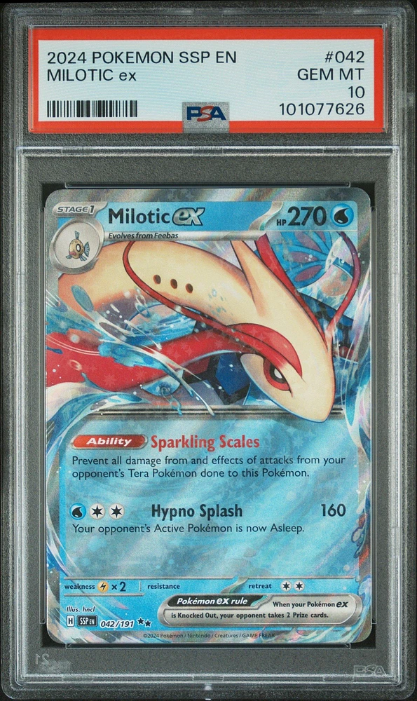 2024 Pokemon Ssp En-surging Sparks 042 Milotic Ex PSA