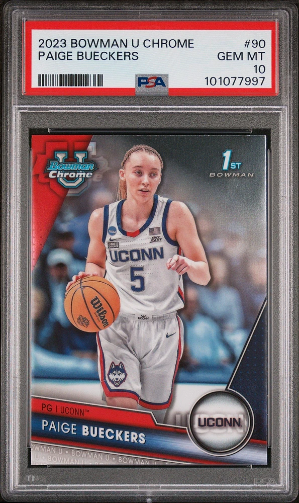 2023 Bowman University Chrome 90 Paige Bueckers PSA 10