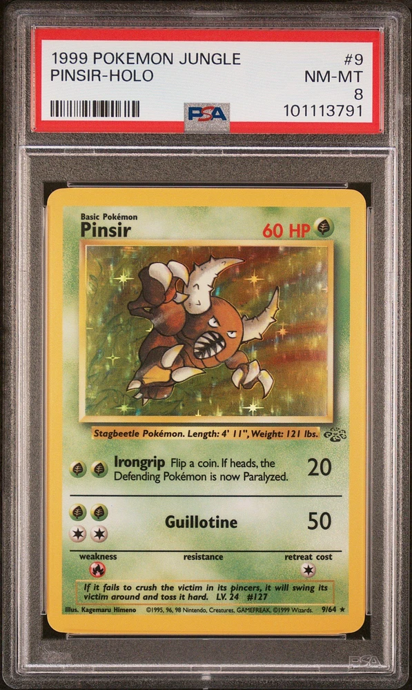 1999 Pokemon Jungle 9 Pinsir-holo PSA