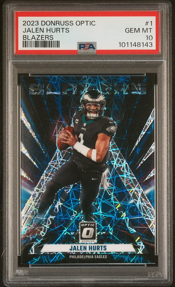 2023 Panini Donruss Optic Blazers 1 Jalen Hurts PSA 10