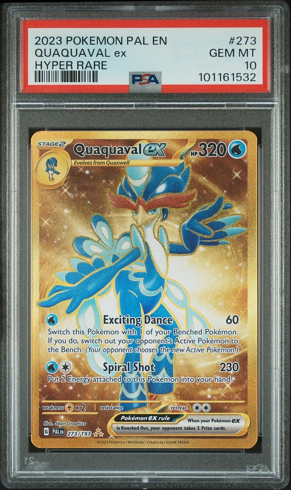 2023 Pokemon Pal En-paldea Evolved 273 Quaquaval Ex Hyper Rare PSA