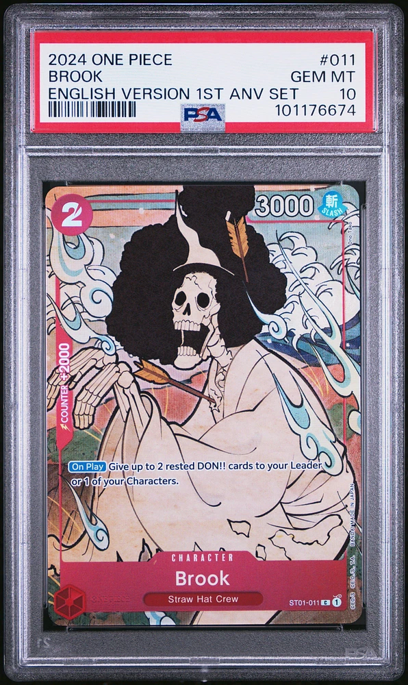 2024 One Piece English Version 1st Anniversary Set 011 Brook PSA 10