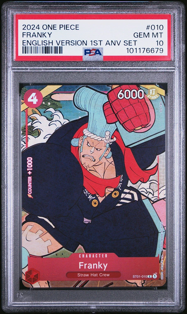2024 One Piece English Version 1st Anniversary Set 010 Franky PSA 10