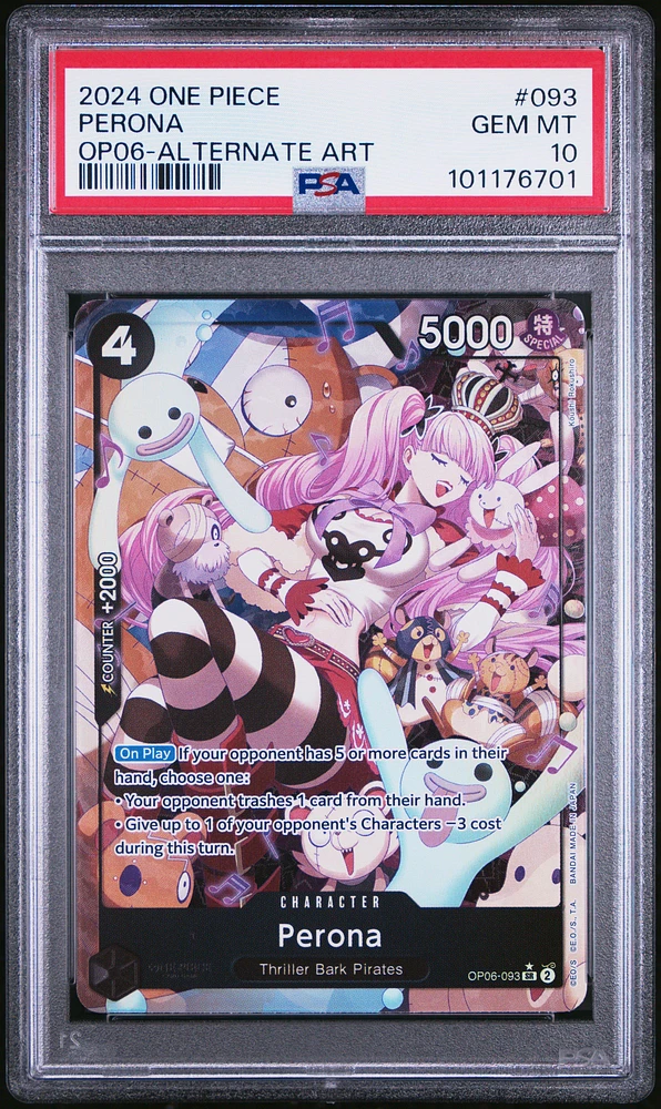 2024 One Piece Wings Of The Captain Perona Alternate Art PSA 10