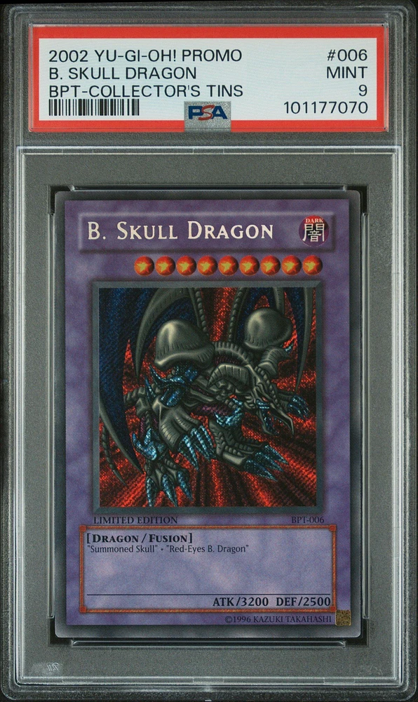 2002 Yu-gi-oh! Promo Bpt-collector's Tins 006 B. Skull Dragon PSA 9