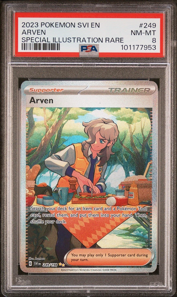2023 Pokemon Svi En-scarlet & Violet 249 Arven Special Illustration Rare PSA